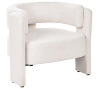 Beliani Armchair Maggeby Fabric Off-White