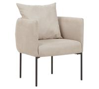 Beliani Armchair Malmos Fabric Light Beige