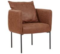 Beliani Armchair Malmos Faux Leather Brown