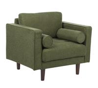 Beliani Armchair Nurmo Fabric Dark Green