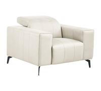 Beliani Armchair Ommel Faux Leather Light Beige