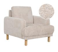 Beliani Armchair Tuve Boucle Beige