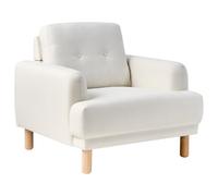 Beliani Armchair Tuve Fabric Off-White