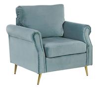 Beliani Armchair Vietas Velvet Mint Green