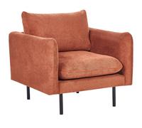 Beliani Armchair Vinterbro Chenille Golden Brown