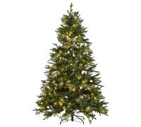 Beliani Artificial Christmas Tree Led Fiddle 210 Cm Green