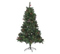 Beliani Artificial Christmas Tree Led Jacinto 180 Cm Dark Green