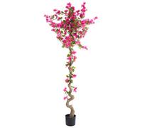Beliani Artificial Plant Bougainillea Tree 180 Cm Pink