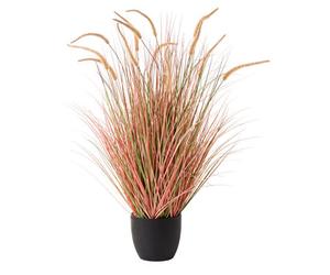 Beliani Artificial Plant Bristlegrass 120 Cm Orange