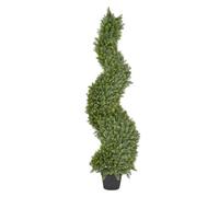Beliani Artificial Plant CYPRESS SPIRAL TREE 126 cm Green, Green