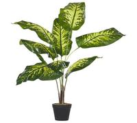 Beliani Artificial Plant Dieffenbachia 122 Cm Green