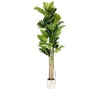 Beliani Artificial Plant Monstera Plant 221 Cm Green