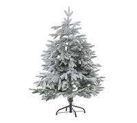 Beliani Artificial Snowy Christmas Tree Bassie 120 Cm White