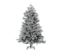 Beliani Artificial Snowy Christmas Tree Bassie 180 Cm White