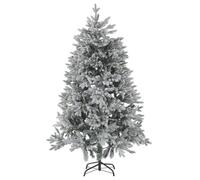 Beliani Artificial Snowy Christmas Tree Foraker 180 Cm White