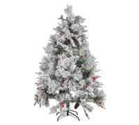 Beliani Artificial Snowy Christmas Tree Masala 180 Cm White