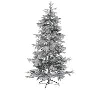 Beliani Artificial Snowy Christmas Tree Tomichi 210 Cm White