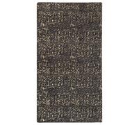 Beliani Aura Living Area Rug Grey And Gold Viscose 80 X 150 Cm