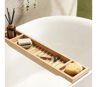 Beliani Bamboo Bathtub Tray - Light Brown, Wide (W70 X D15 X H5Cm)