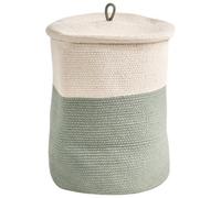 Beliani Basket Silopi Cotton Light Beige/ Green