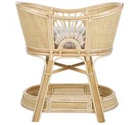 Beliani Bassinet Rattan Lagrasse 50 X 70 Cm Natural