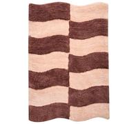 Bath Mat DIWANA Brown/ Beige 60 x 90 cm
