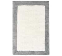 Bath Mat KABRI Grey/ Beige 60 x 90 cm Cotton