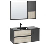 Beliani Bathroom Vanity Set Teruel Black