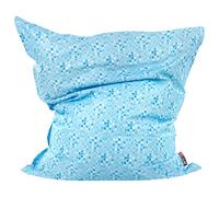 Beliani Bean Bag Cover Fuzzy 180 Cm 140 Cm Light Blue