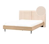 Bed Boucle IZERNORE 180 x 200 cm (EU Super King) Beige