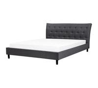 Bed Fabric SAVERNE 180 x 200 cm (EU Super King) Dark Grey