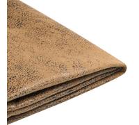 Beliani Bed Frame Cover Faux Leather Fitou 140 X 200 Cm Brown
