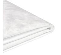 Beliani Bed Frame Cover Velvet Fitou 160 X 200 Cm White