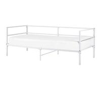 Beliani Bed Metal Battut 90 X 200 Cm (Eu Single) White
