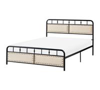 Bed Metal BREUILLET 140 x 200 cm Black