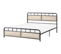 Bed Metal BREUILLET 160 x 200 cm Black