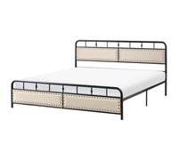 Bed Metal BREUILLET 180 x 200 cm Black