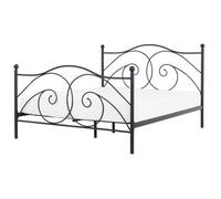 Bed Metal DINARD 160 x 200 cm (EU King Size) Black