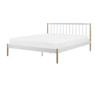 Bed Metal MAURS 160 x 200 cm (EU King Size) White