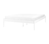 Beliani Bed Metal Vaurs 140 X 200 Cm (Eu Double) White