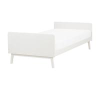 Bed Pine Wood BONNAC 90 x 200 cm (EU Single) White
