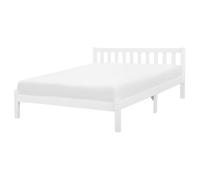 Bed Pine Wood FLORAC 160 x 200 cm (EU King Size) White