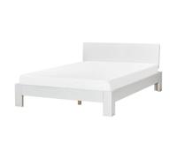 Bed Pine Wood ROYAN 140 x 200 cm (EU Double) White