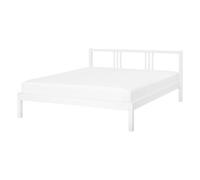 Bed Pine Wood VANNES 140 x 200 cm (EU Double) White