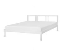 Wooden EU Super King Size Bed White VANNES