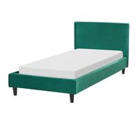 Velvet EU Single Size Bed Dark Green FITOU