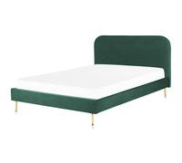 Bed Velvet FLAYAT 160 x 200 cm (EU King Size) Emerald Green