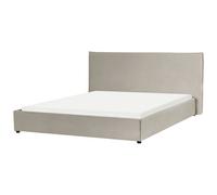Bed Velvet LAVAUR 180 x 200 cm (EU Super King) Taupe