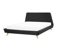 Bed Velvet VIENNE 180 x 200 cm (EU Super King) Black