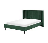 Bed Velvet VILLETTE 140 x 200 cm (EU Double) Dark Green